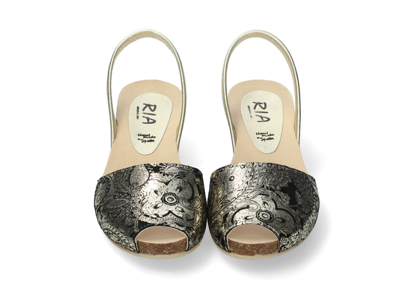 CLASSIC WEDGE ABARCAS FLORAVERSO PLATINO