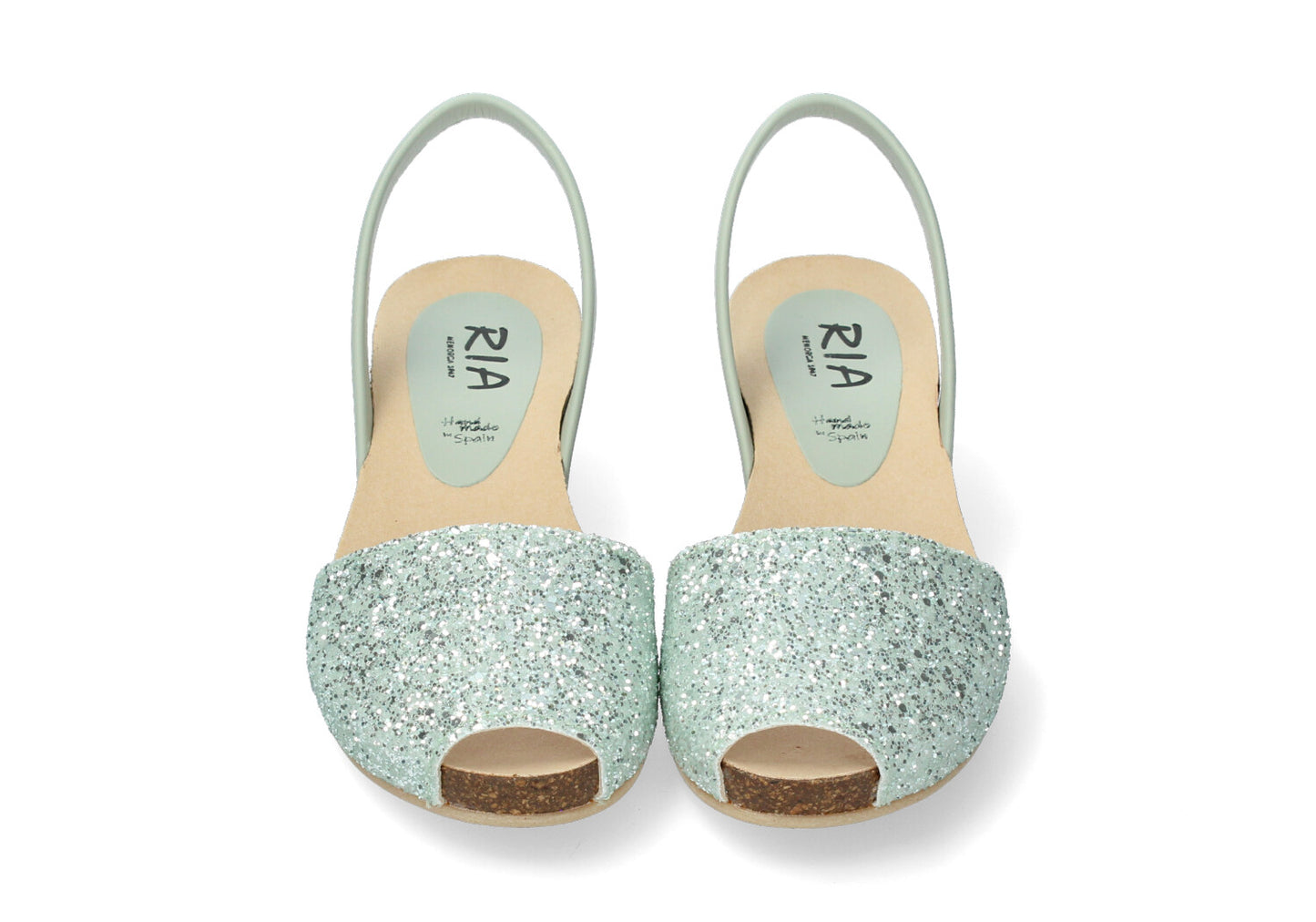 WOMENS HIGH WEDGE GLITTER ICEBERG MINT