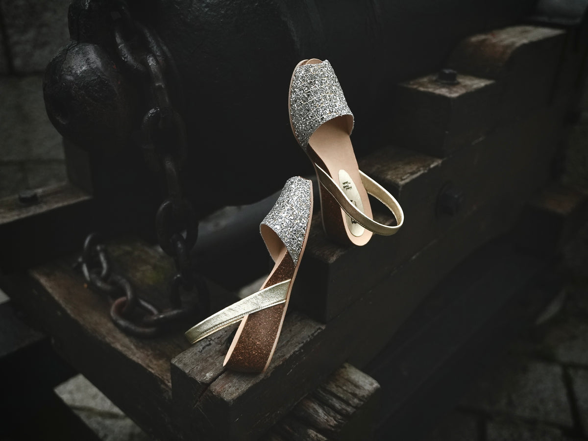 CLASSIC WEDGE ABARCAS GLITTER BIZU Nº 2