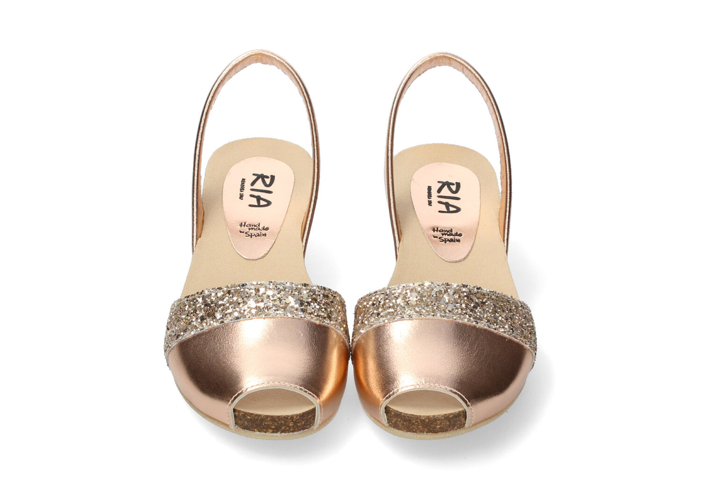 CLASSIC WEDGE ABARCAS METALIZADO PEACH