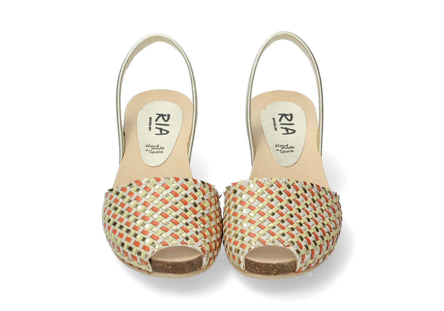 WOMENS WEDGE ABARCAS PASADO PAPAYA PLATINO