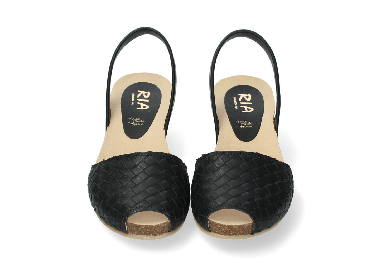 WEDGE ABARCAS WOVEN NEGRO