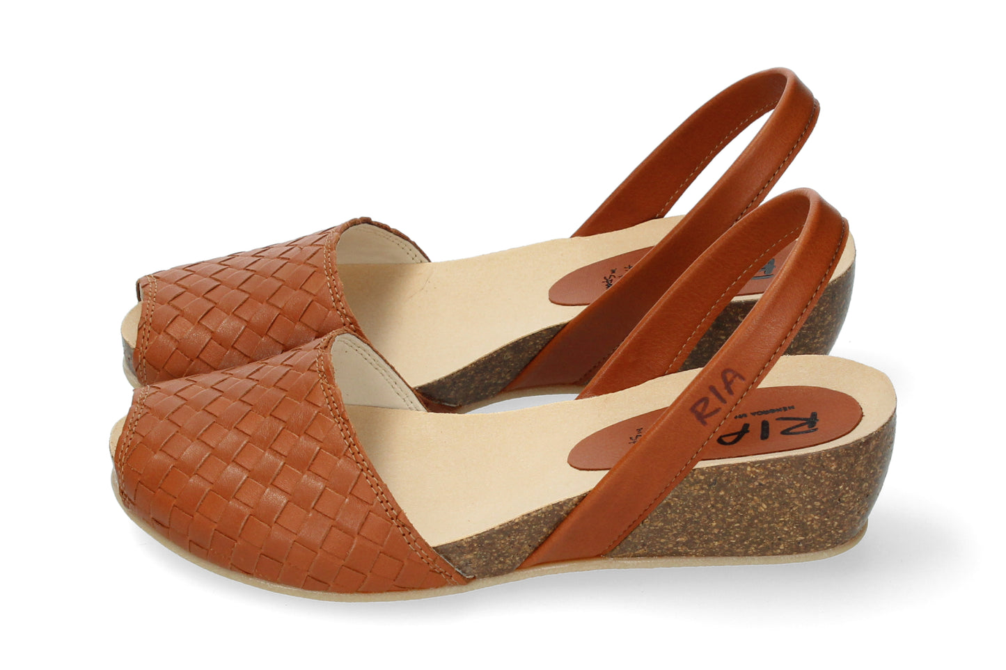 WEDGE ABARCAS WOVEN TAN