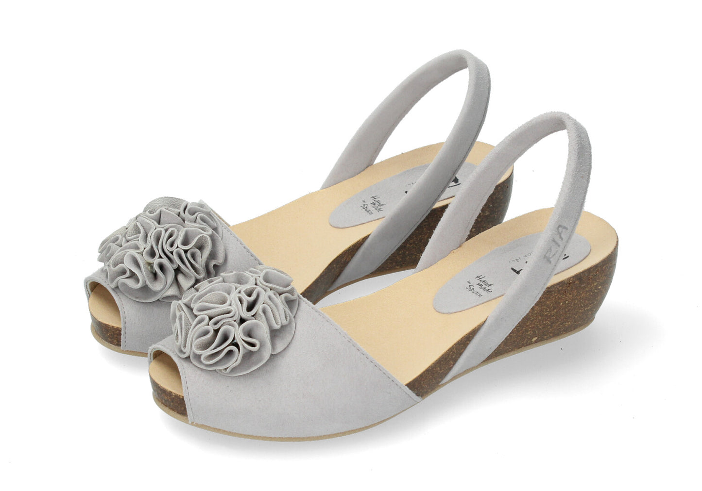 WEDGE ABARCAS SINGAPUR OFF WHITE FLOWER
