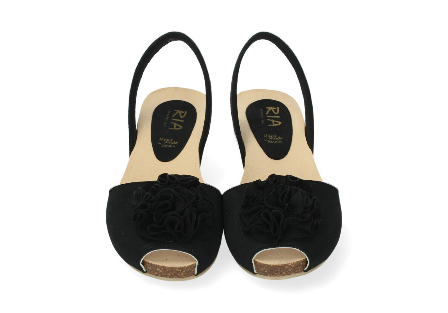 WEDGE ABARCAS SINGAPUR BLACK FLOWER