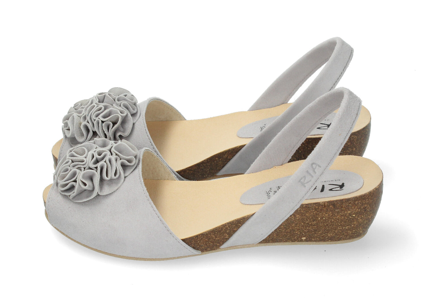WEDGE ABARCAS SINGAPUR OFF WHITE FLOWER