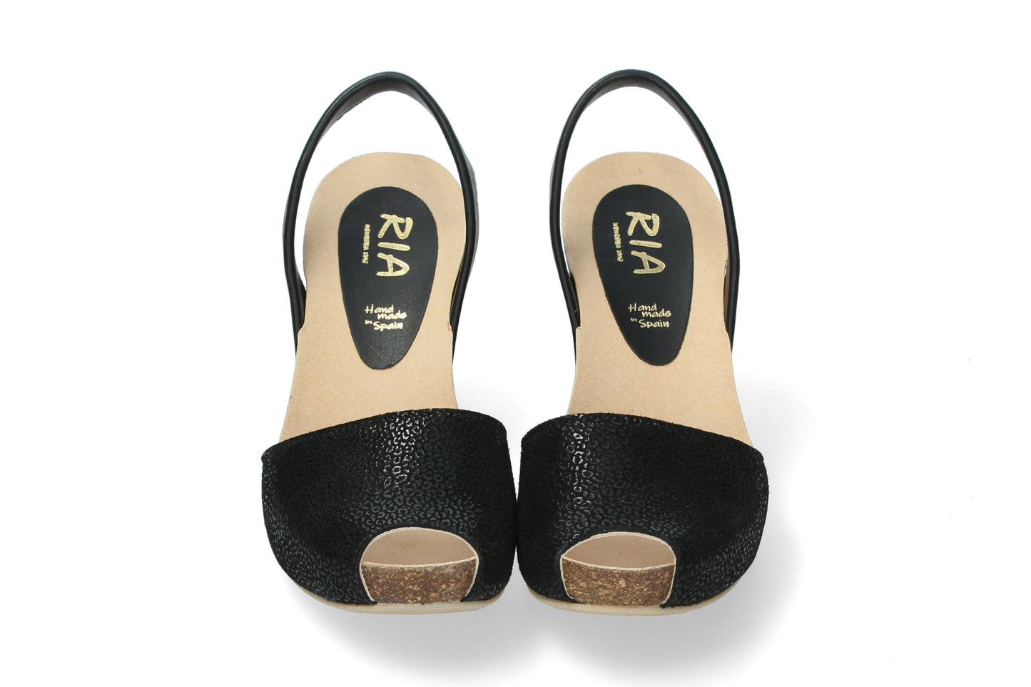 WOMENS HIGH WEDGE ABARCAS MINI SIBERIA BLACK