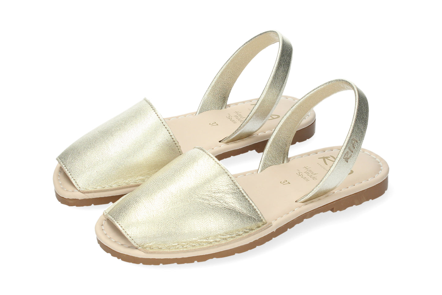 WOMANS CUSHIONED ABARCAS MENORCA GOLD