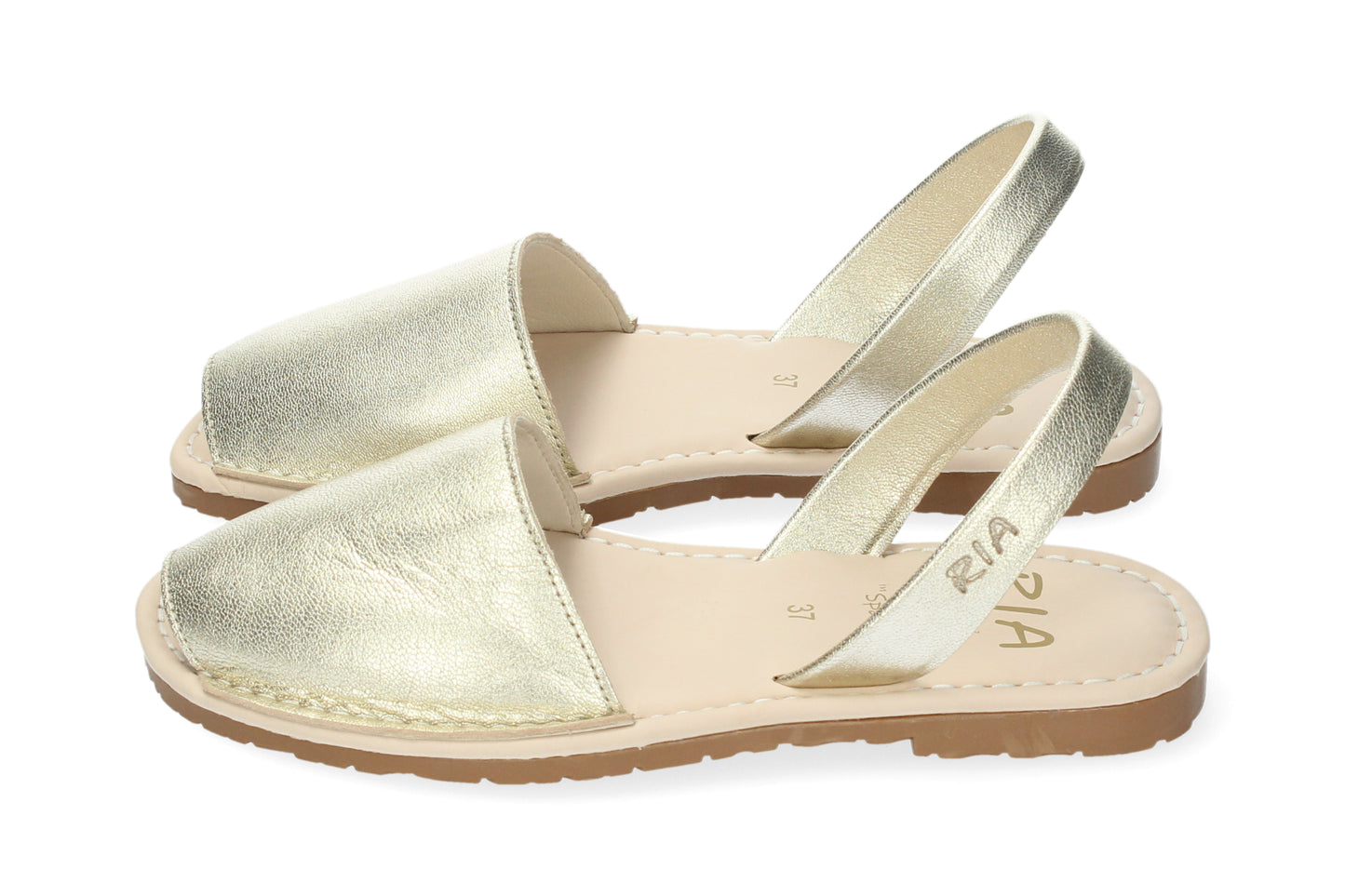 WOMANS CUSHIONED ABARCAS MENORCA GOLD