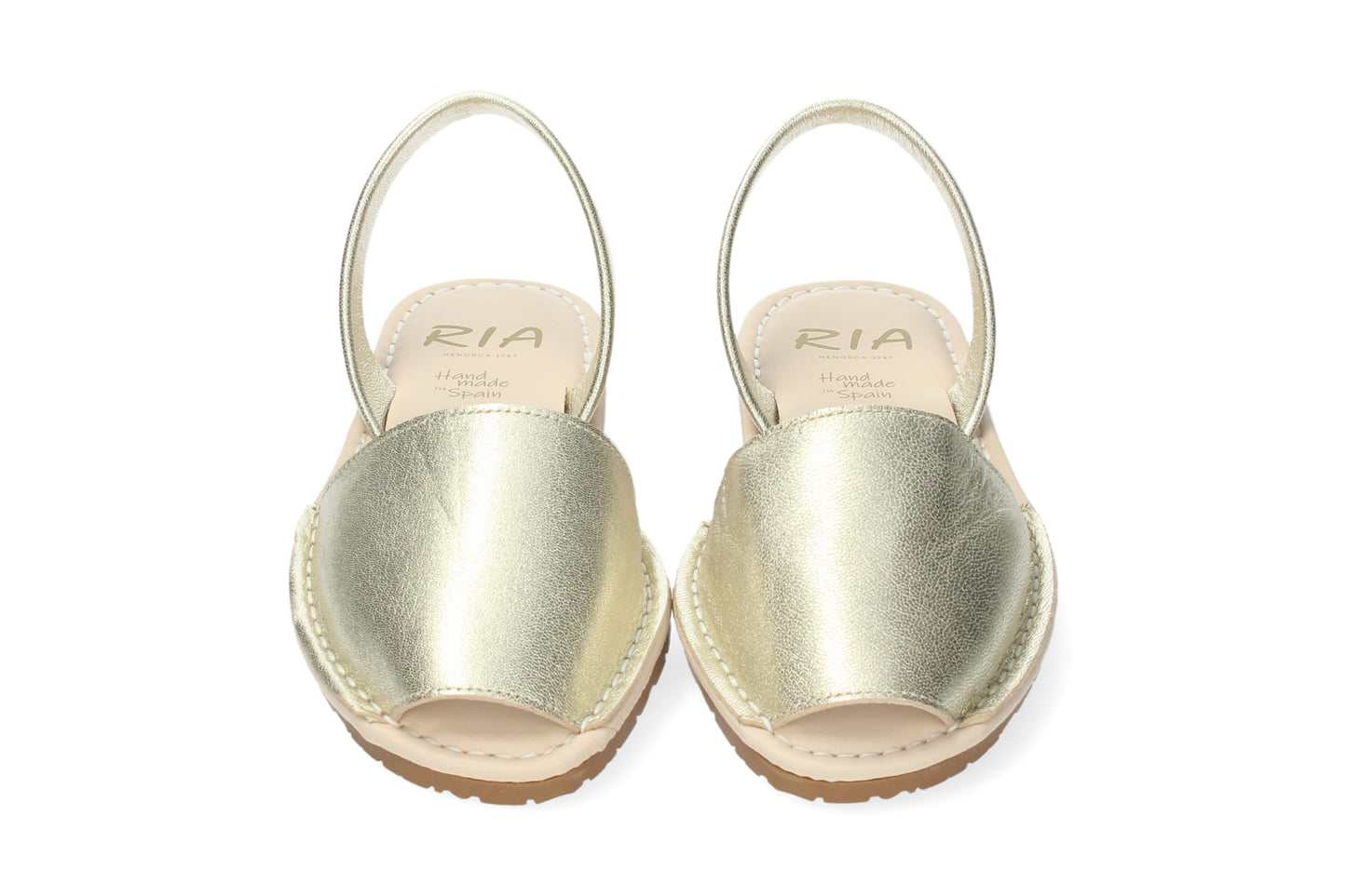 WOMANS CUSHIONED ABARCAS MENORCA GOLD