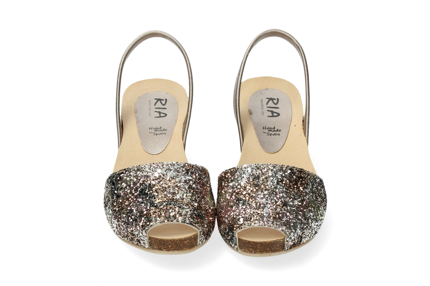 CLASSIC WEDGE ABARCAS GLITTER BROWN