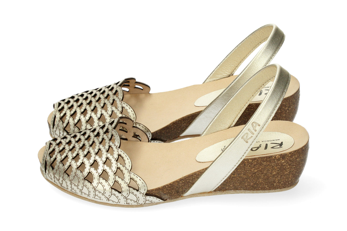 MENORCA GOLD WAVE WEDGE ABARCAS