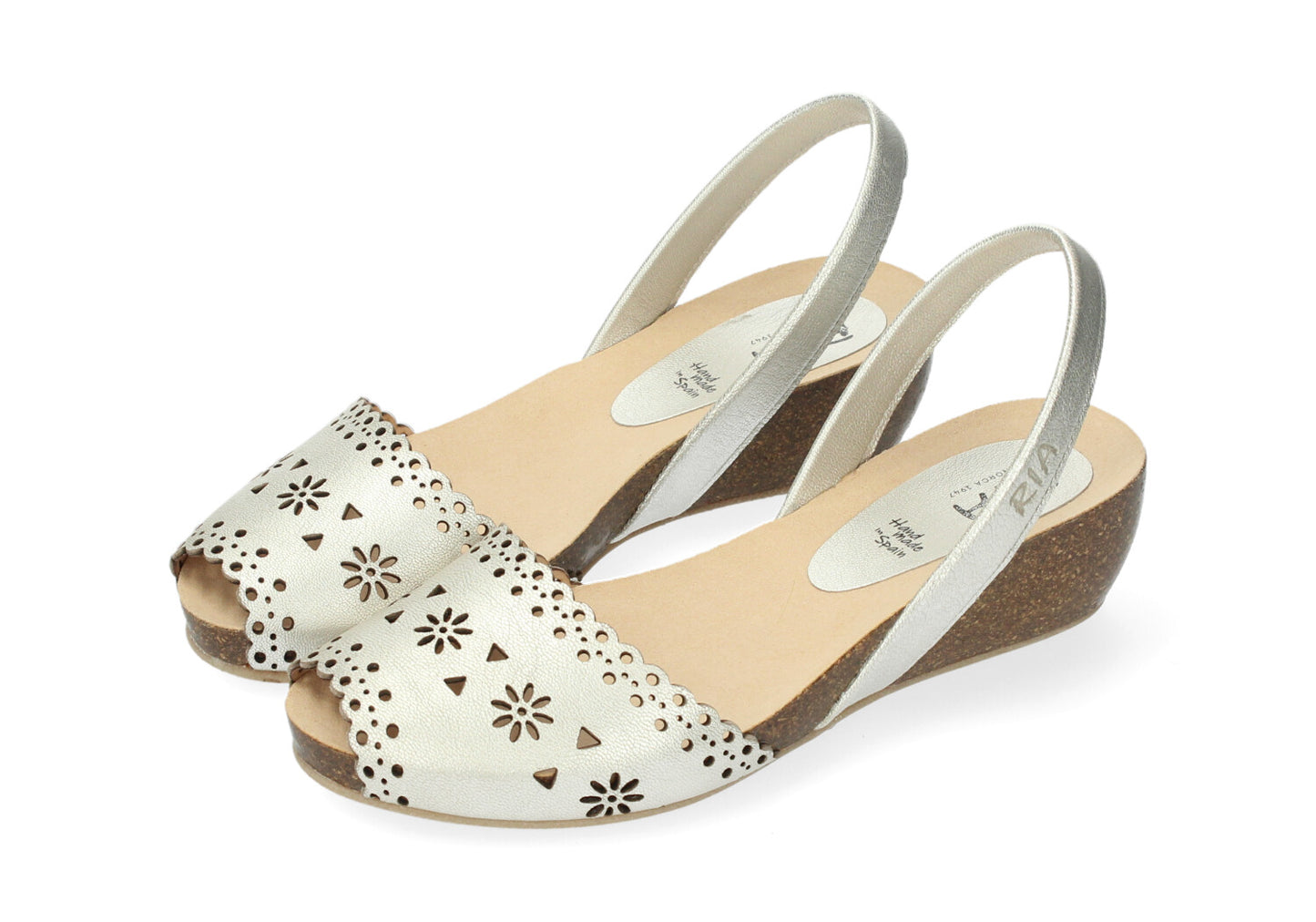 WEDGE ABARCAS SINGAPORE CUT-OUT SILVER