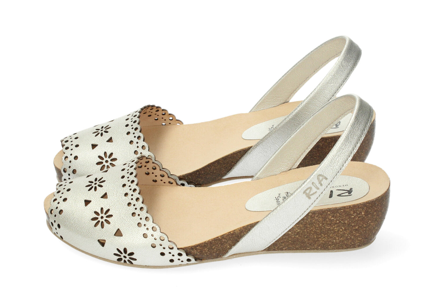 WEDGE ABARCAS SINGAPORE CUT-OUT SILVER