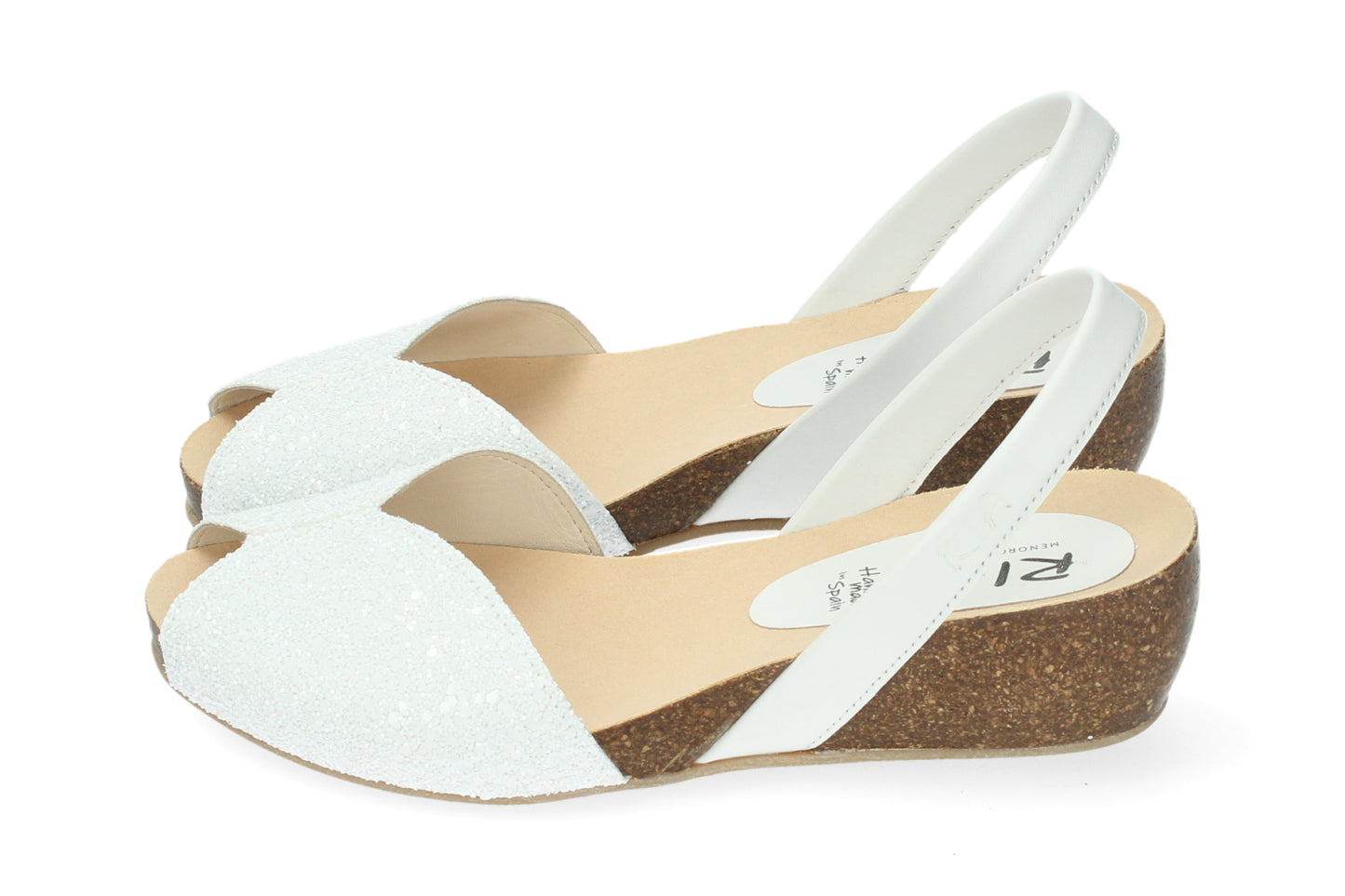 WEDGE ABARCAS SINGAPUR GLITTER WHITE
