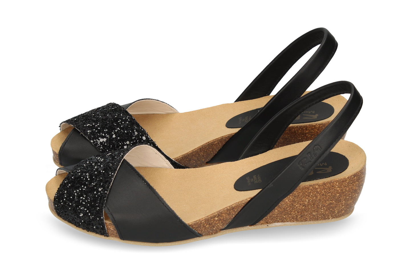 CRUZ WEDGE ABARCAS GLITTER BLACK