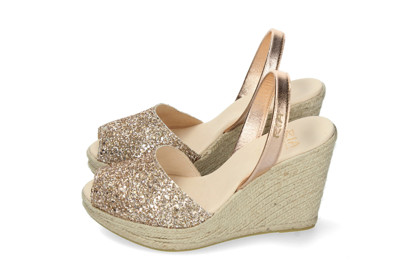 CLASSIC GLITTER ESPADRILLE ABARCAS PEACH