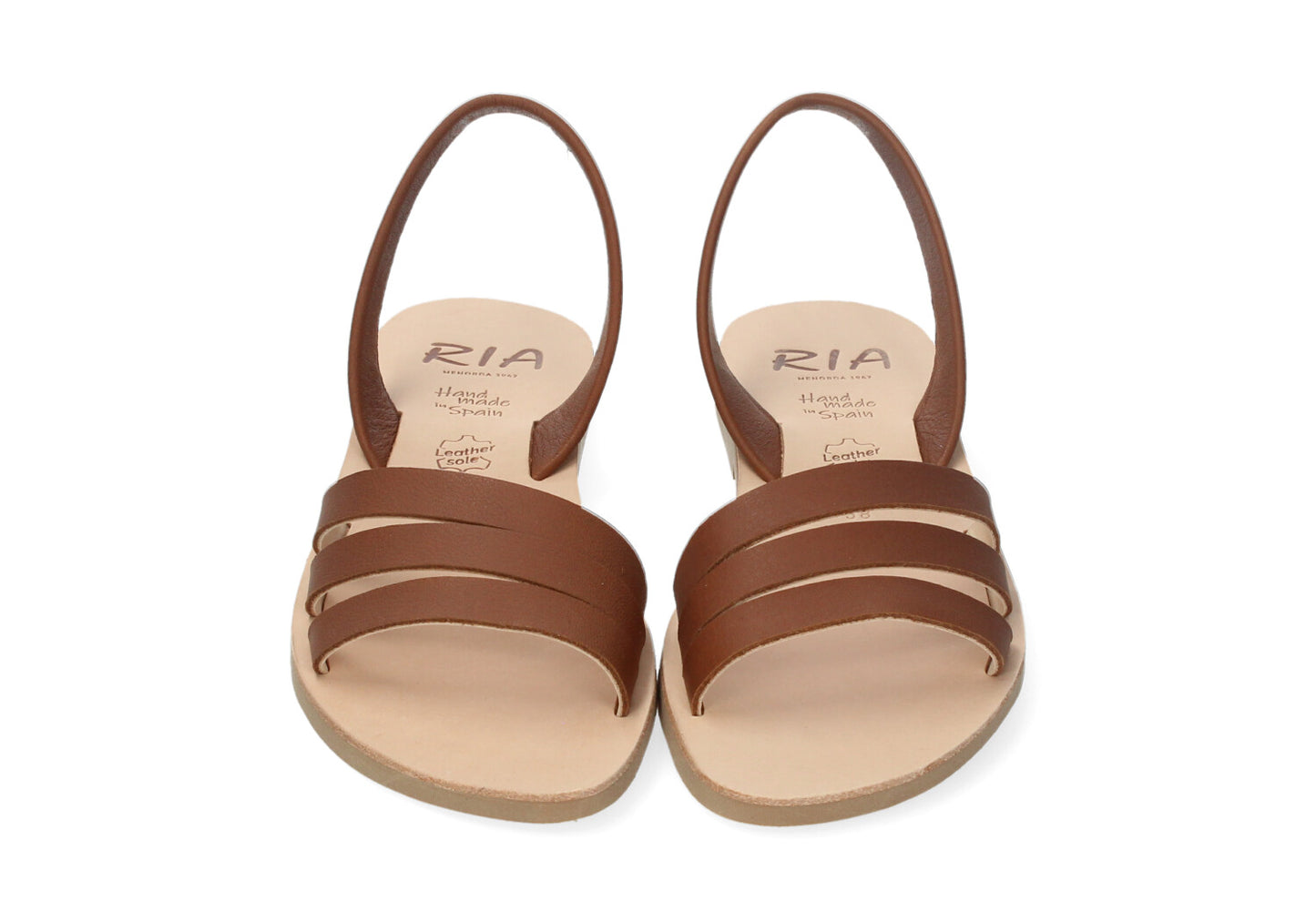 WOMENS FLAT SANDALS LYON BROWN