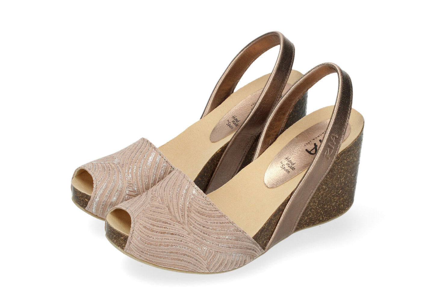 WOMENS HIGH WEDGE ABARCAS DINANT DESERT