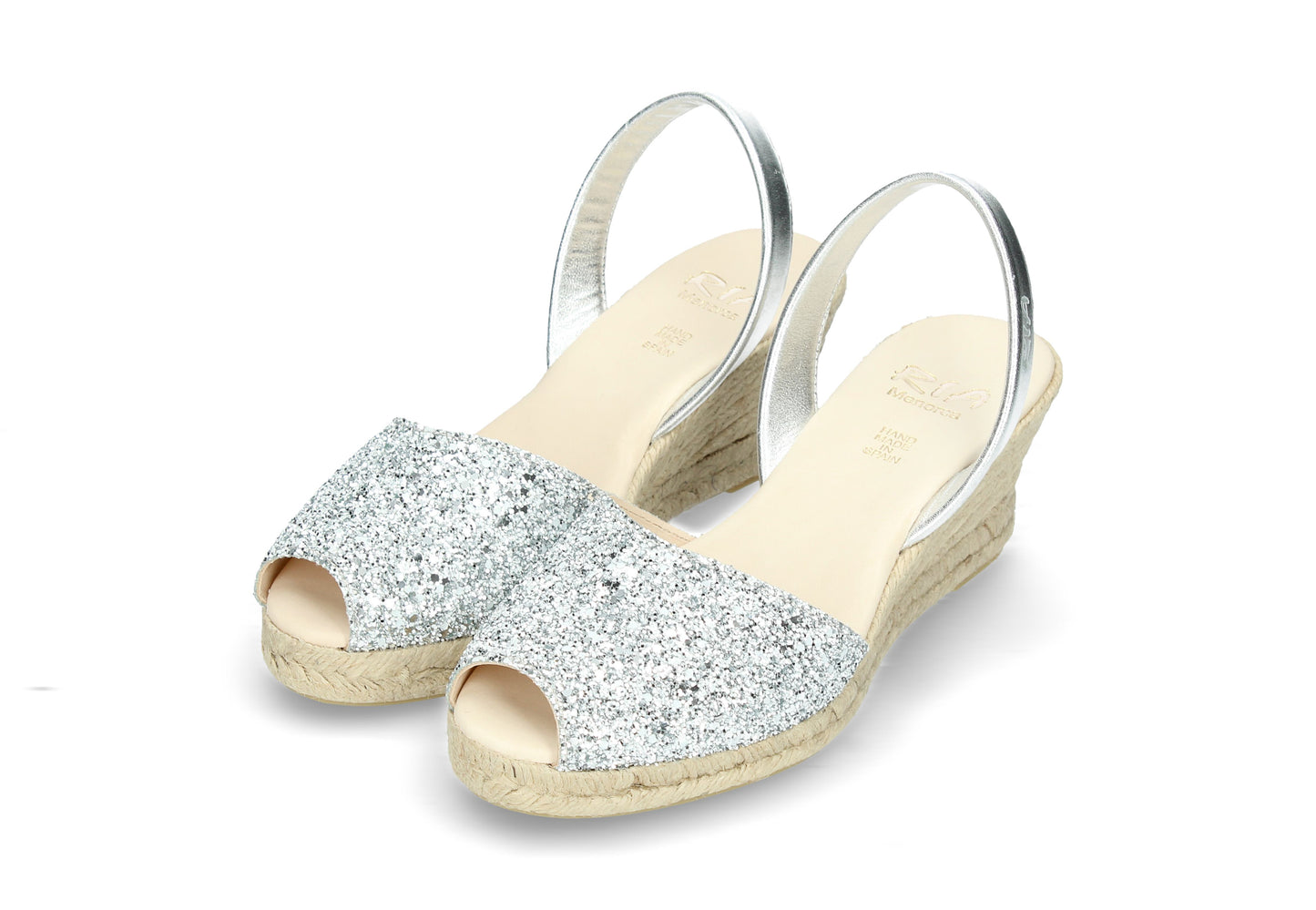 ESPADRILLE ABARCAS MURCIA GLITTER SILVER