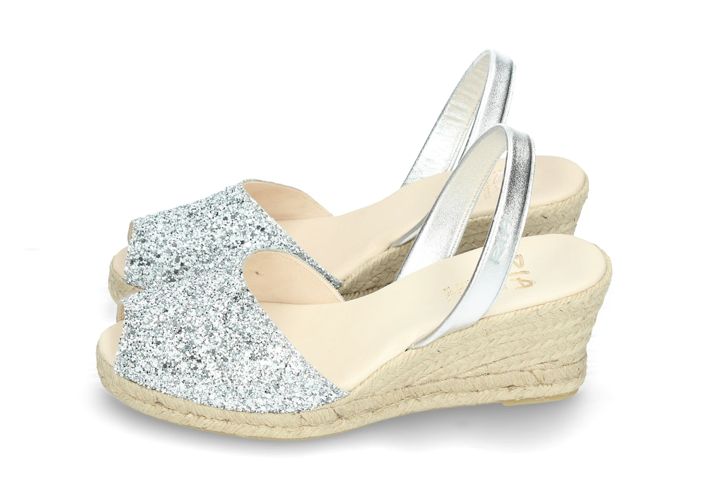ESPADRILLE ABARCAS MURCIA GLITTER SILVER