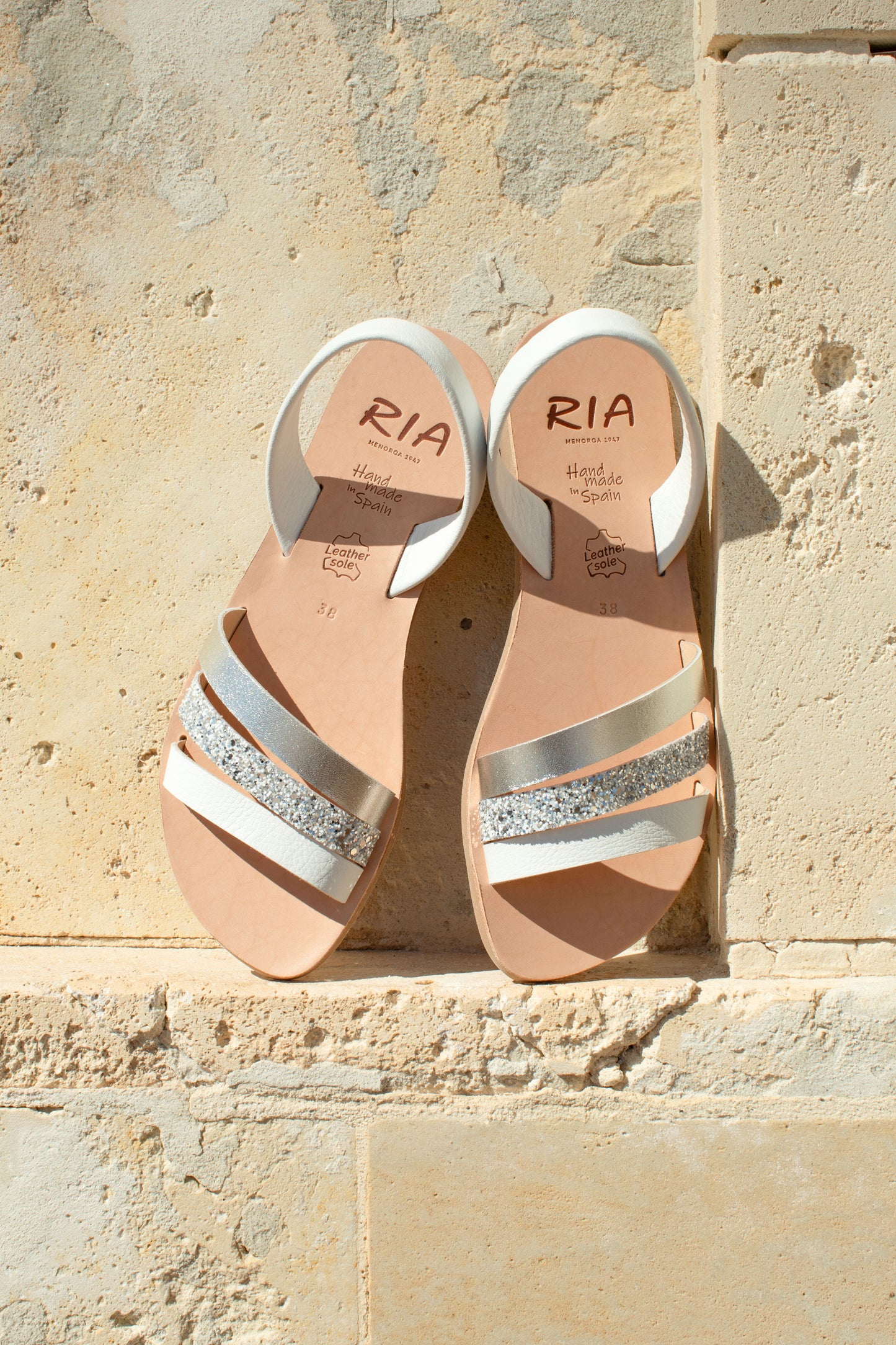 WOMENS FLAT SANDALS LYON WHITE