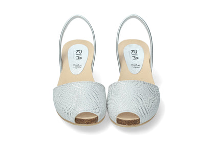CLASSIC WEDGE ABARCAS ESCARLATA BLANCO