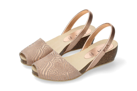 CLASSIC WEDGE ABARCAS ESCARLATA ROSA