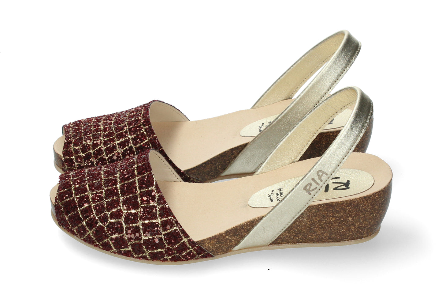 CLASSIC WEDGE ABARCAS GLITTER BIZU Nº 10