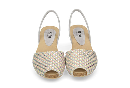 WOMENS WEDGE ABARCAS PASADO ROSA