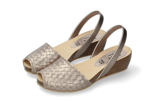 WEDGE ABARCAS WOVEN ONIX