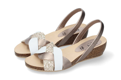 WOMEN'S FLAT SANDALS PETRA GLITTER MINERVA C/ 08