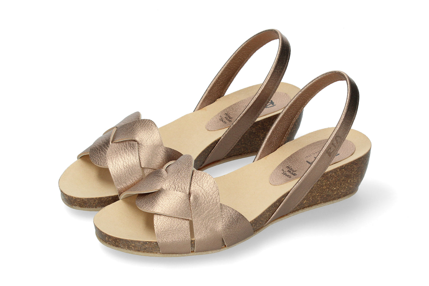 WEDGE ABARCAS PETRA METALGRAIN ROSE