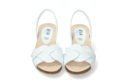 WEDGE ABARCAS PETRA VELVET BLANCO