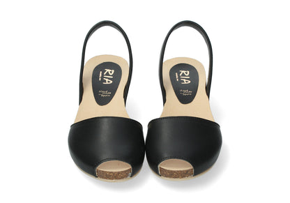 CLASSIC WEDGE ABARCAS VELVET NEGRO