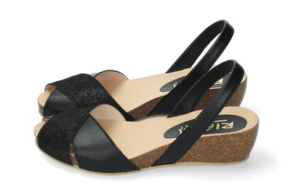 CRUZ WEDGE ABARCAS VERA BLACK