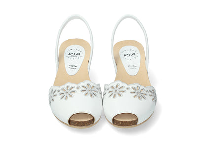 WEDGE ABARCAS SINGAPORE VELVET BLANCO