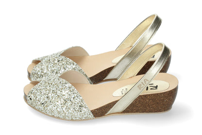 WEDGE ABARCAS SINGAPUR GLITTER 42 DAY