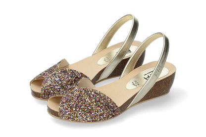 WEDGE ABARCAS SINGAPUR GLITTER MULTI
