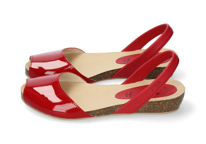 LIMITED EDITION WOMENS LOW-BIO ABARCAS CHAROL POMODORO