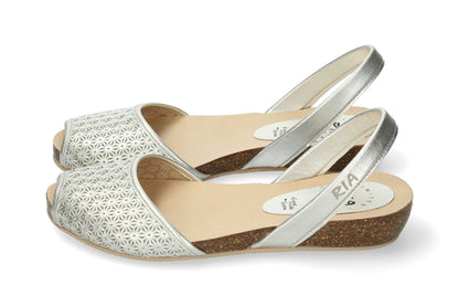 LIMITED EDITION WOMENS LOW-BIO ABARCAS METALGRAIN PEARL