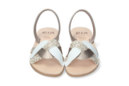 WOMENS FLAT SANDALS GLITTER MINERVA C/ 08