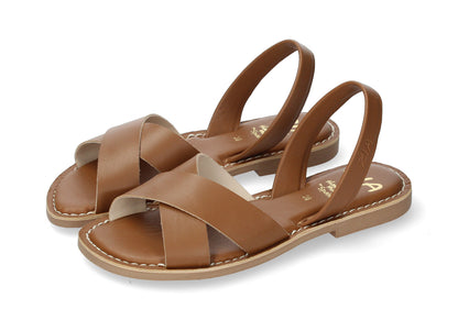 WOMANS CUSHIONED SANDALS MONACO CUOIO