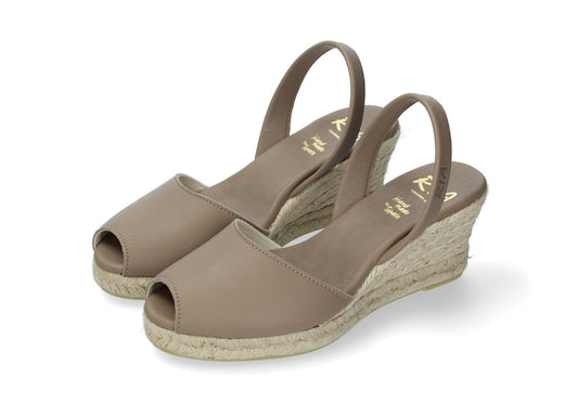 WOMENS ESPADRILLE ABARCAS VELVET VISON