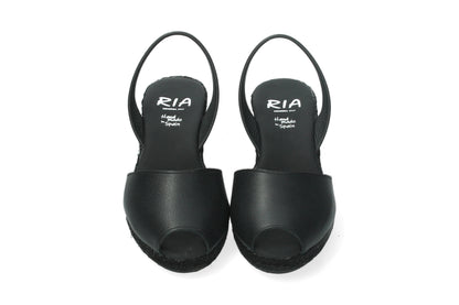 WOMENS ESPADRILLE ABARCAS MENORCA BLACK