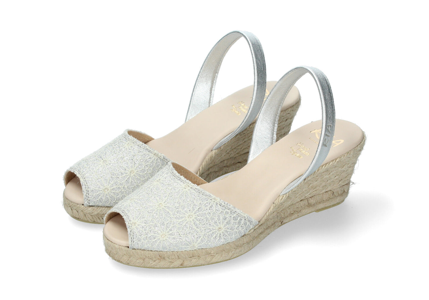 WOMENS ESPADRILLE BELLA ARGENTO