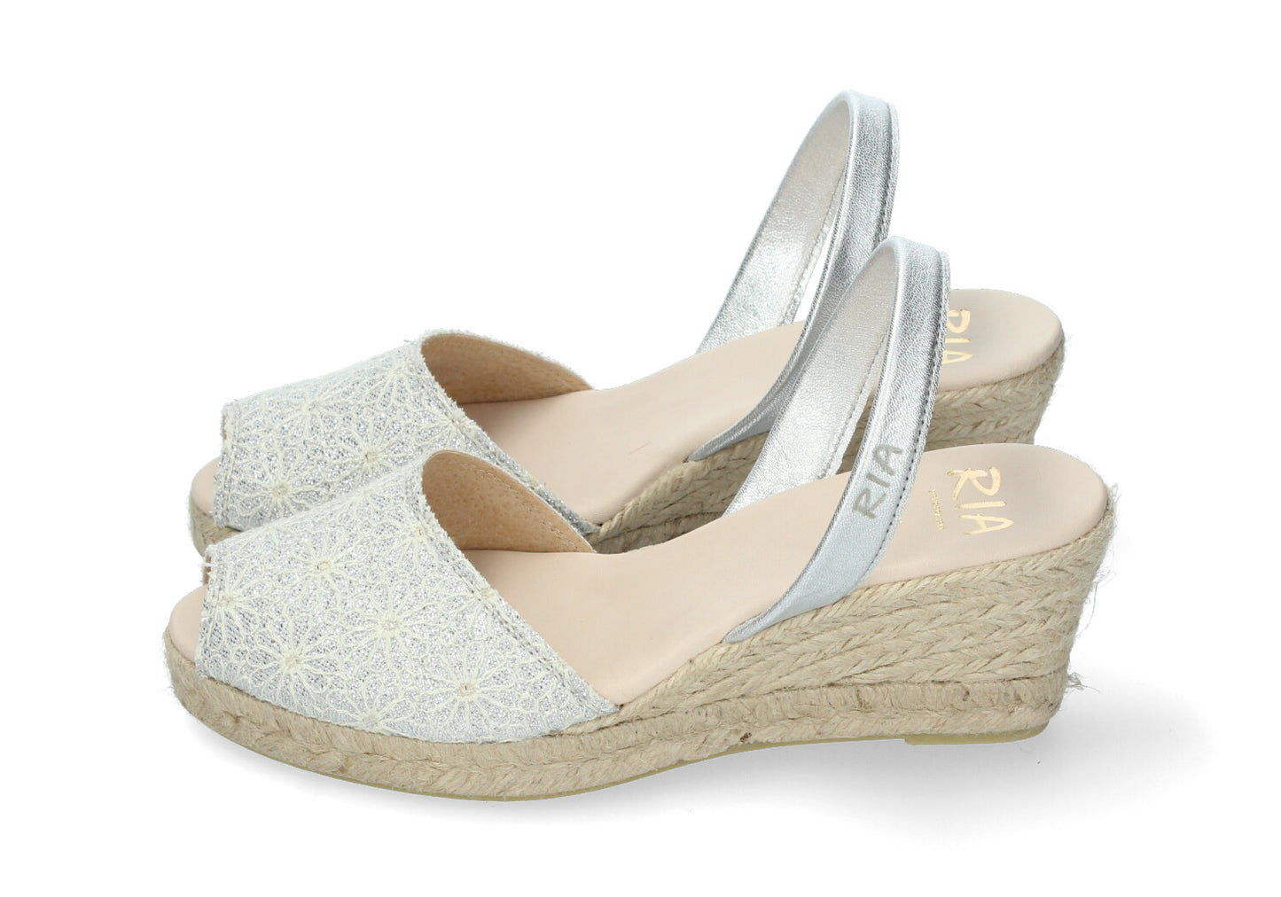 WOMENS ESPADRILLE BELLA ARGENTO