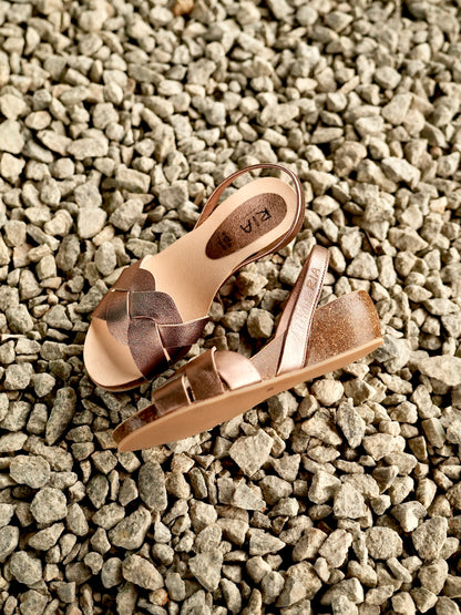 WEDGE ABARCAS PETRA METALGRAIN ROSE