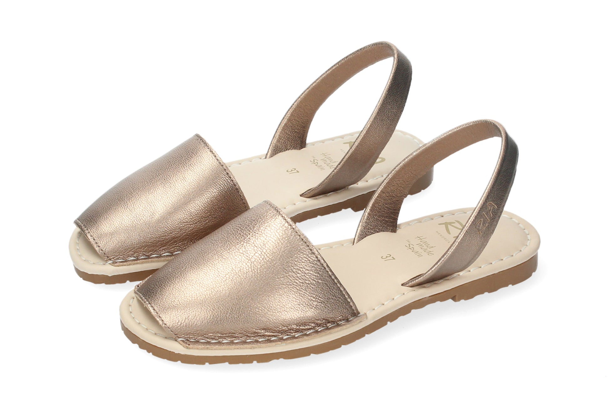 WOMANS CUSHIONED ABARCAS MENORCA ROSE GOLD
