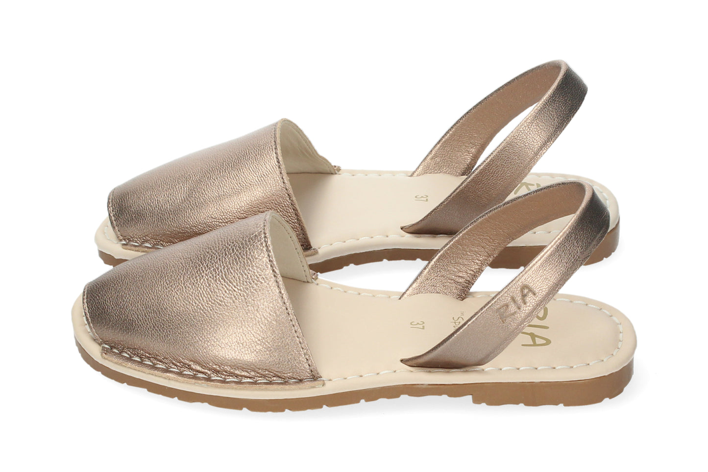 WOMANS CUSHIONED ABARCAS MENORCA ROSE GOLD